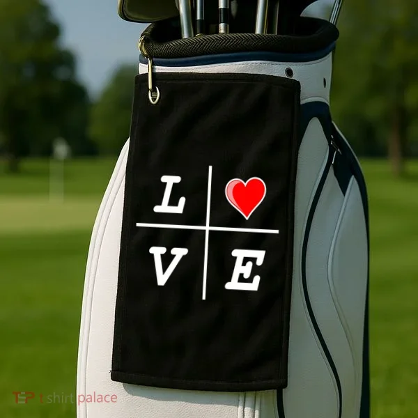 Love Cross Classic  Logo Golf Towel