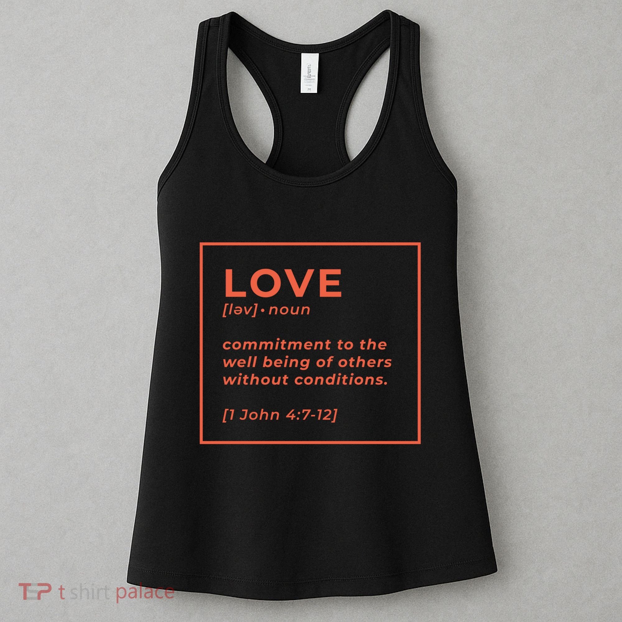 Love Definition John 4:7-12 Women's Tank Top