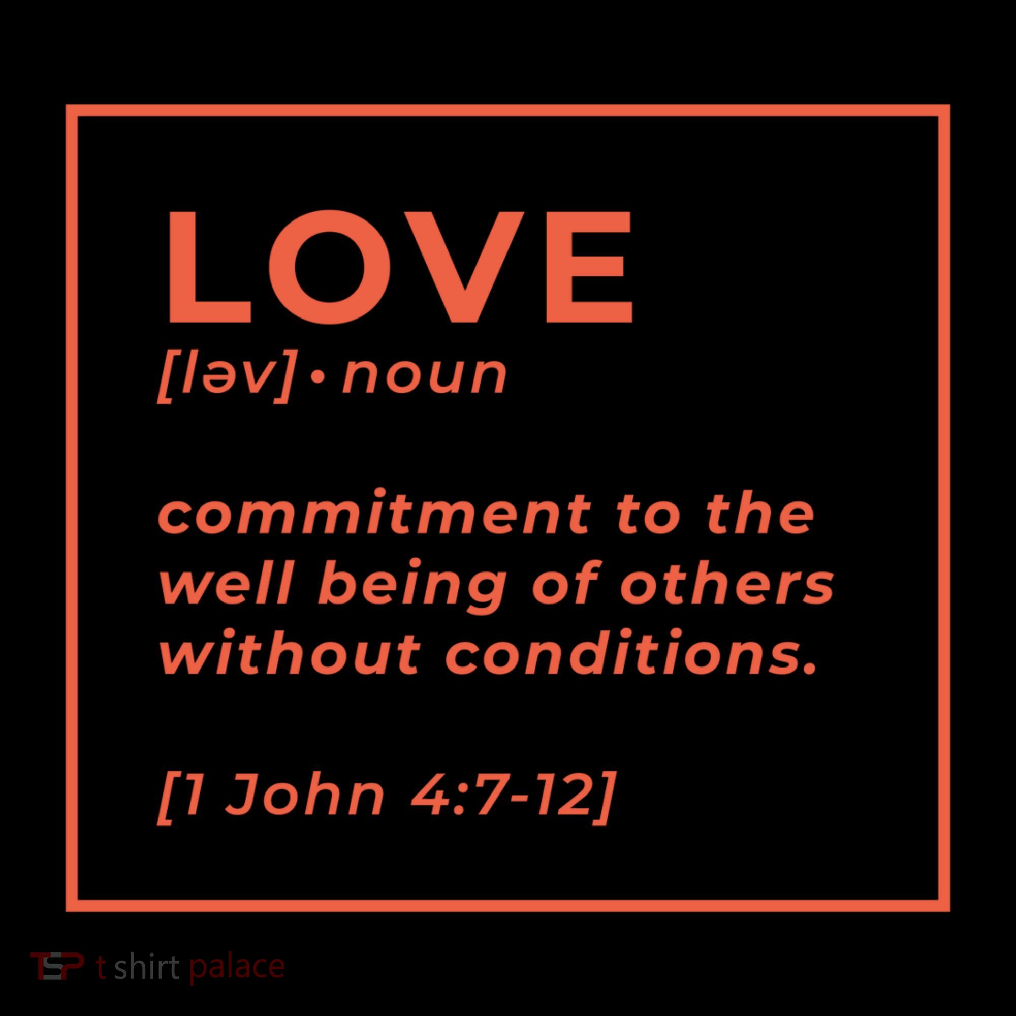Love Definition John 4:7-12 Women's Tank Top