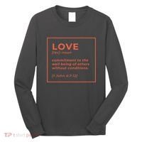 Love Definition John 4:7-12 Long Sleeve Shirt thumb 0