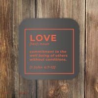 Love Definition John 4:7-12 Coaster thumb 0