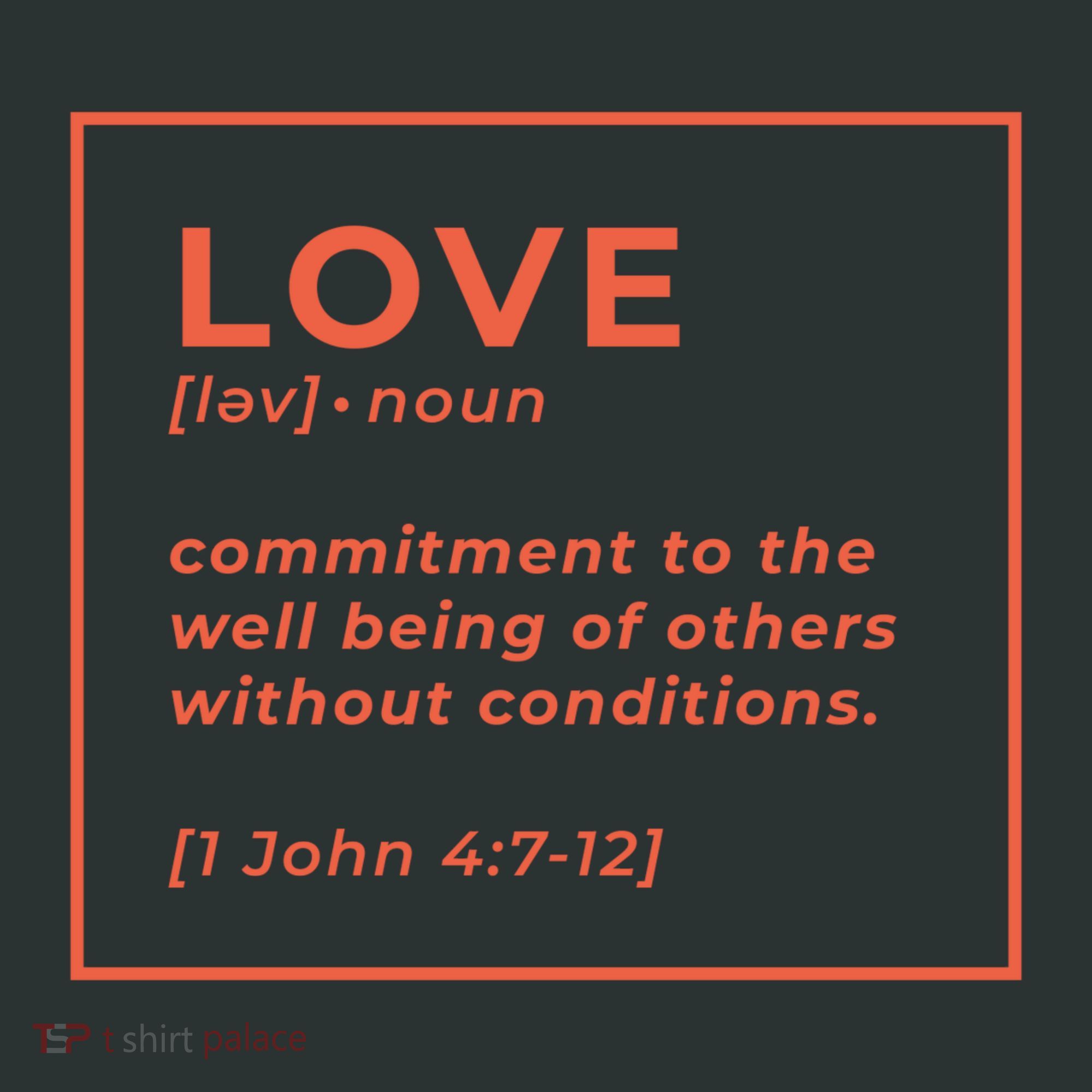 Love Definition John 4:7-12 Tank Top
