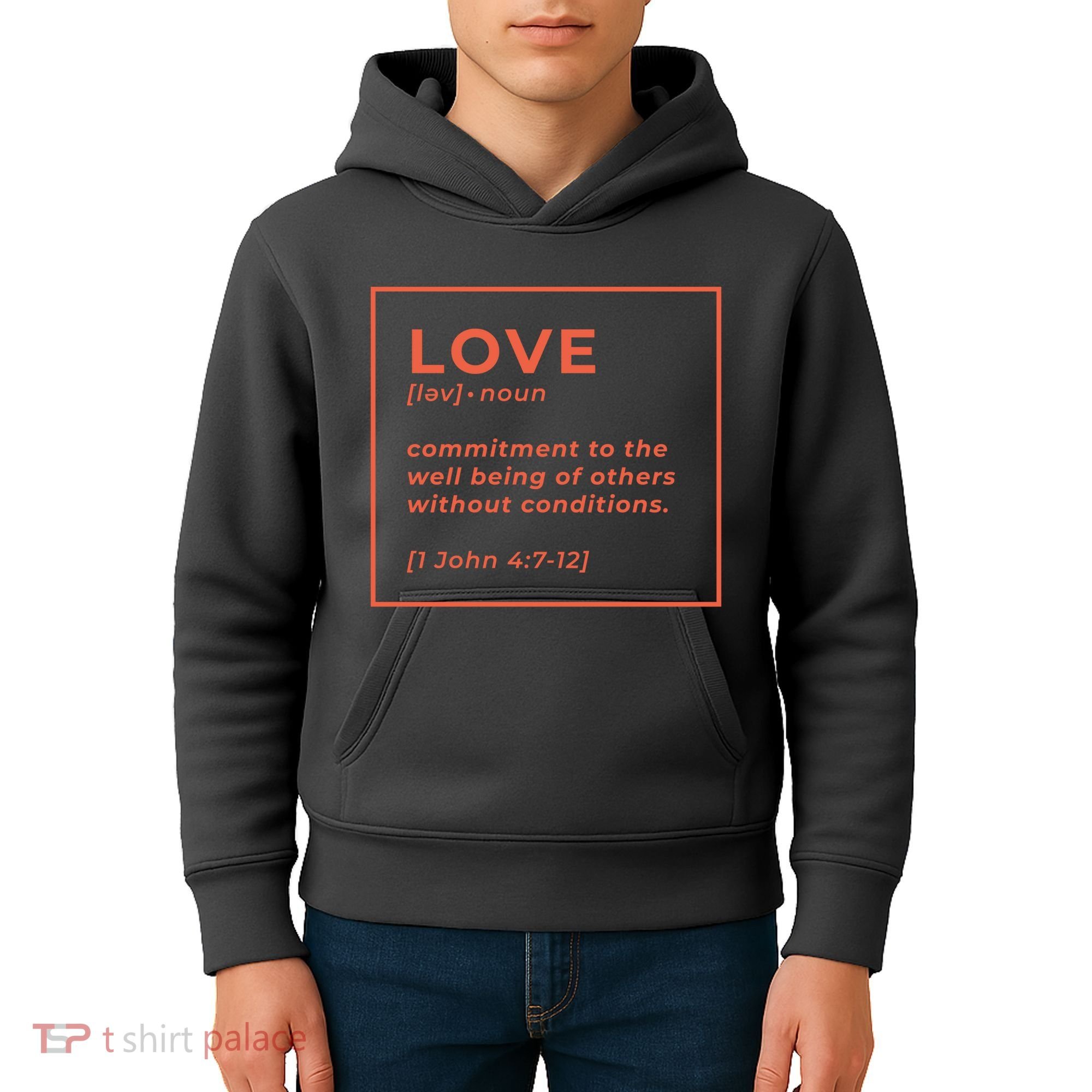 Love Definition John 4:7-12 Kids Hoodie