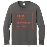 Love Definition John 4:7-12 Kids Long Sleeve Shirt thumb 0