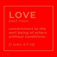 Love Definition John 4:7-12 Santa Hat thumb 1