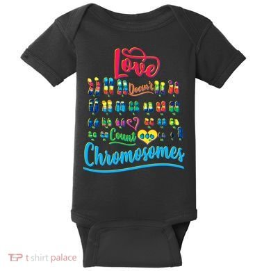 Love Doesn't Count Chromosomes Baby Bodysuit