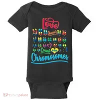 Love Doesn't Count Chromosomes Baby Bodysuit thumb 0