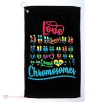 Love Doesn't Count Chromosomes Golf Towel thumb 0
