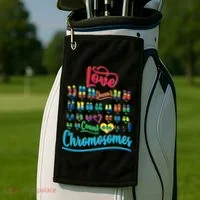 Love Doesn't Count Chromosomes Golf Towel thumb 2