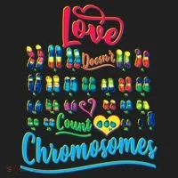 Love Doesn't Count Chromosomes Golf Towel thumb 3