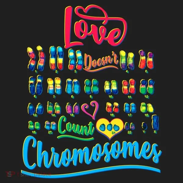Love Doesn't Count Chromosomes Golf Towel
