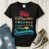 Love Doesn't Count Chromosomes Women's T-Shirt thumb 3