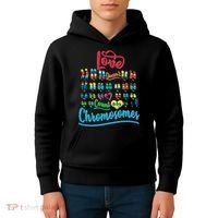 Love Doesn't Count Chromosomes Kids Hoodie thumb 4