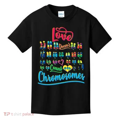 Love Doesn't Count Chromosomes Kids T-Shirt