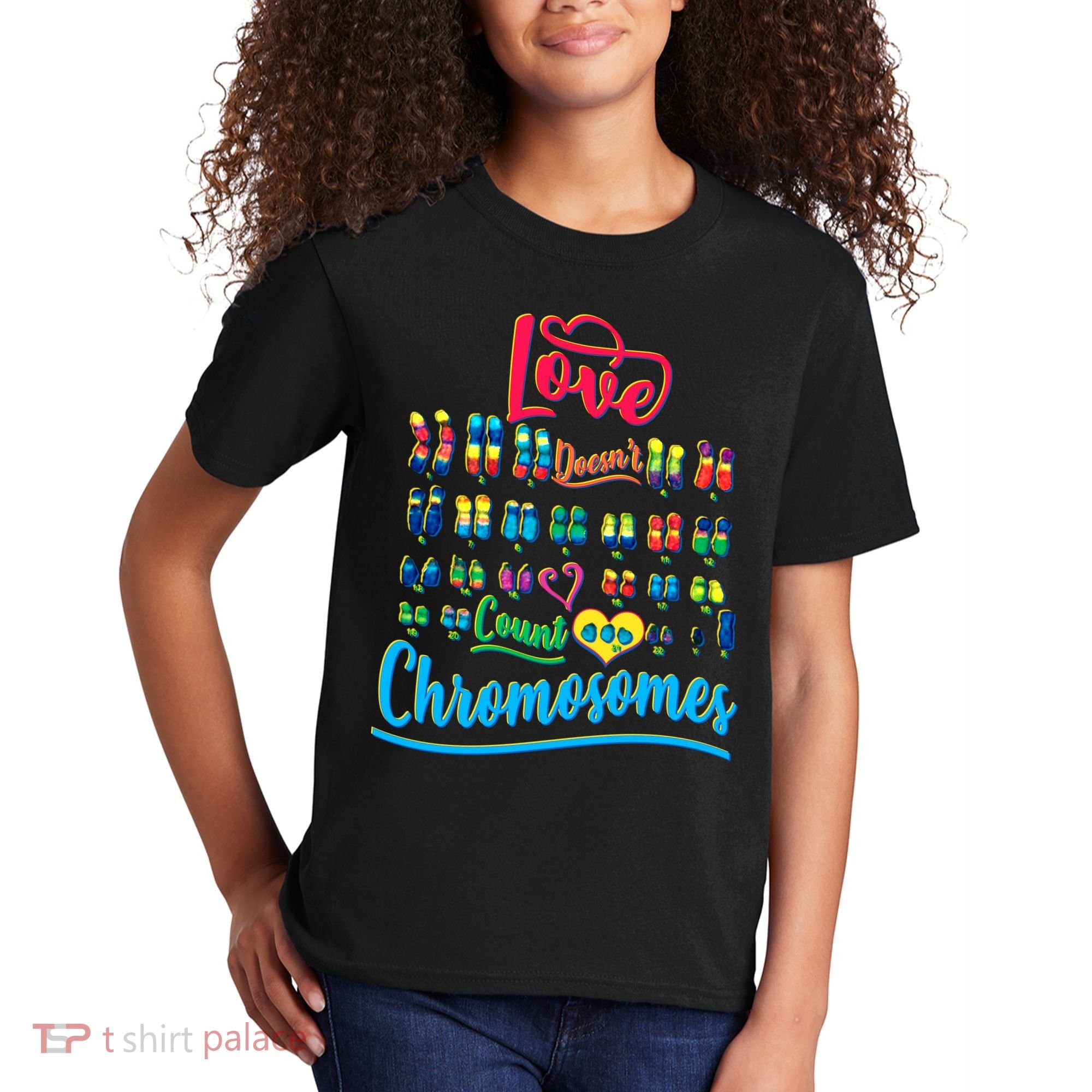 Love Doesn't Count Chromosomes Kids T-Shirt
