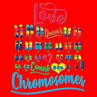Love Doesn't Count Chromosomes Santa Hat thumb 1
