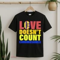 Love Doesn't Count Chromosomes Down Syndrome T-Shirt thumb 2