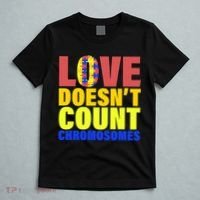 Love Doesn't Count Chromosomes Down Syndrome T-Shirt thumb 5