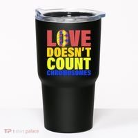 Love Doesn't Count Chromosomes Down Syndrome Tumbler thumb 0