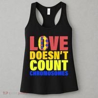 Love Doesn't Count Chromosomes Down Syndrome Women's Tank Top thumb 3