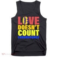 Love Doesn't Count Chromosomes Down Syndrome Tank Top thumb 0