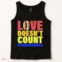 Love Doesn't Count Chromosomes Down Syndrome Tank Top thumb 2