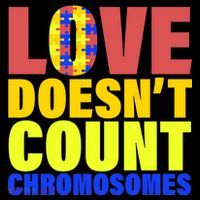 Love Doesn't Count Chromosomes Down Syndrome Tank Top thumb 6