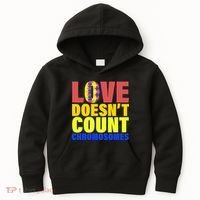 Love Doesn't Count Chromosomes Down Syndrome Kids Hoodie thumb 0