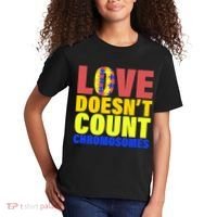 Love Doesn't Count Chromosomes Down Syndrome Kids T-Shirt thumb 2