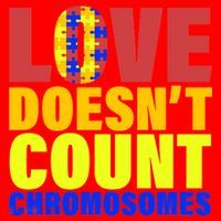 Love Doesn't Count Chromosomes Down Syndrome Santa Hat thumb 1