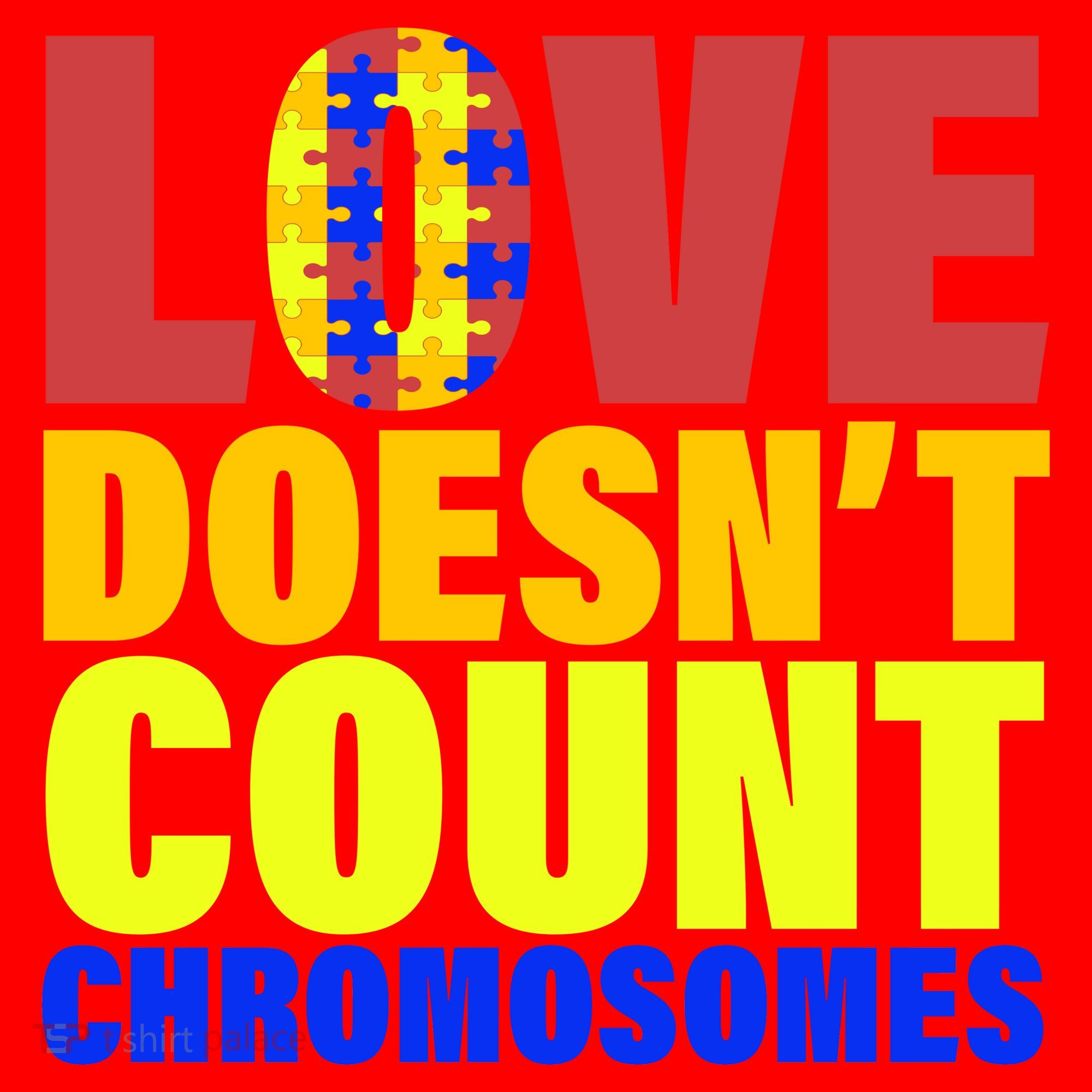 Love Doesn't Count Chromosomes Down Syndrome Santa Hat