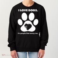 Love Dogs Hate People Women's Sweatshirt thumb 0