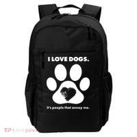 Love Dogs Hate People Backpack thumb 0