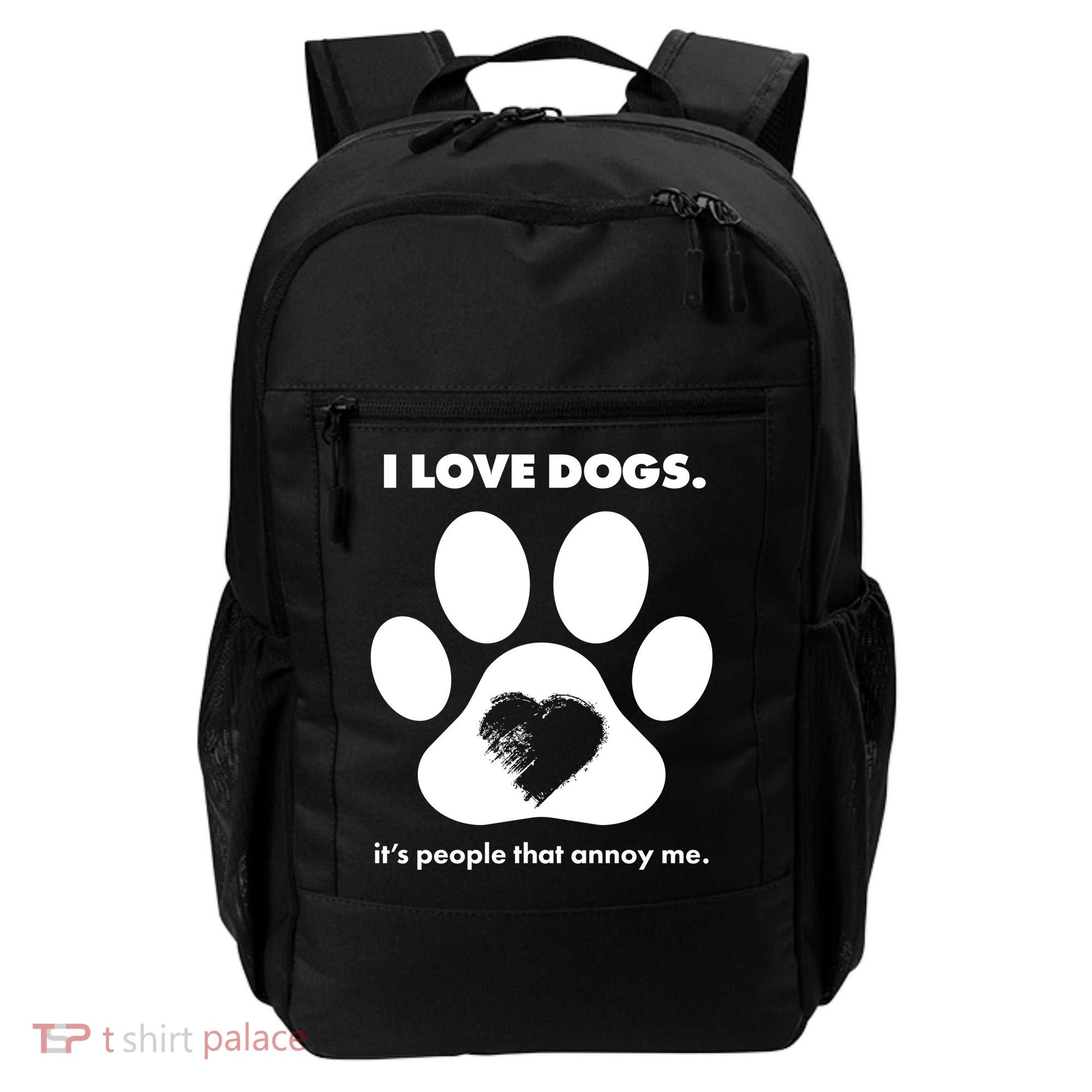 Love Dogs Hate People Backpack