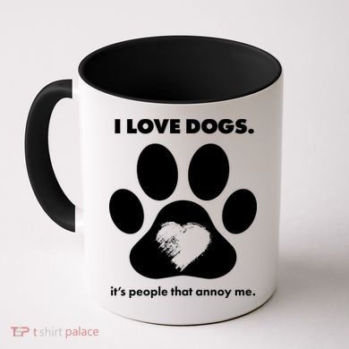 Love Dogs Hate People Coffee Mug