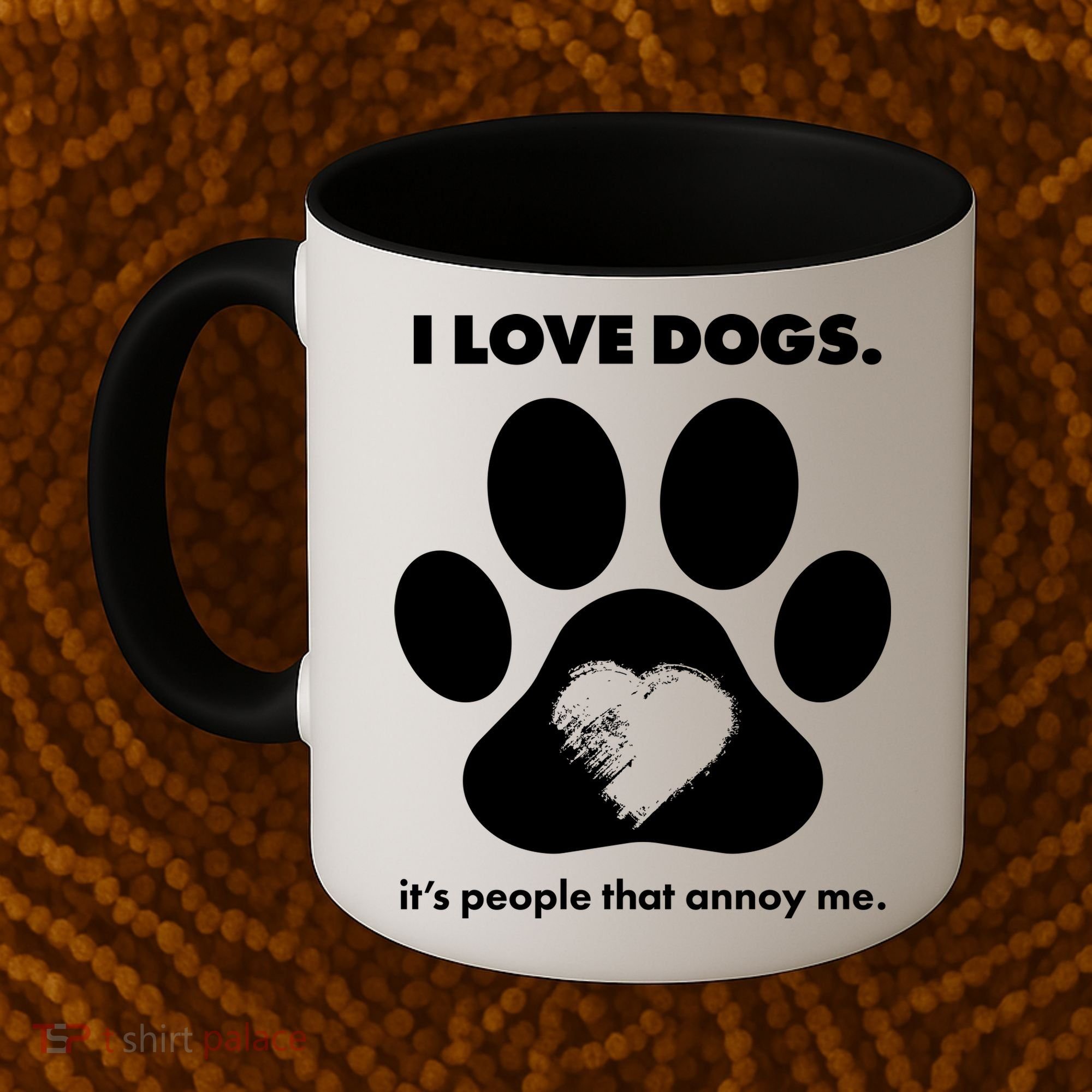 Love Dogs Hate People Coffee Mug
