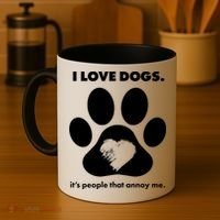 Love Dogs Hate People Coffee Mug thumb 4