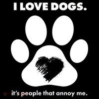 Love Dogs Hate People Women's Hoodie thumb 2