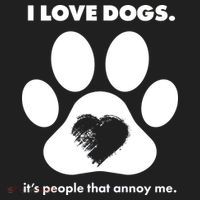 Love Dogs Hate People Golf Towel thumb 3