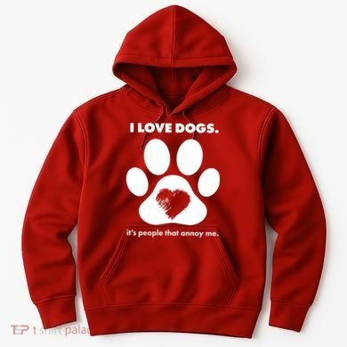 Love Dogs Hate People Hoodie