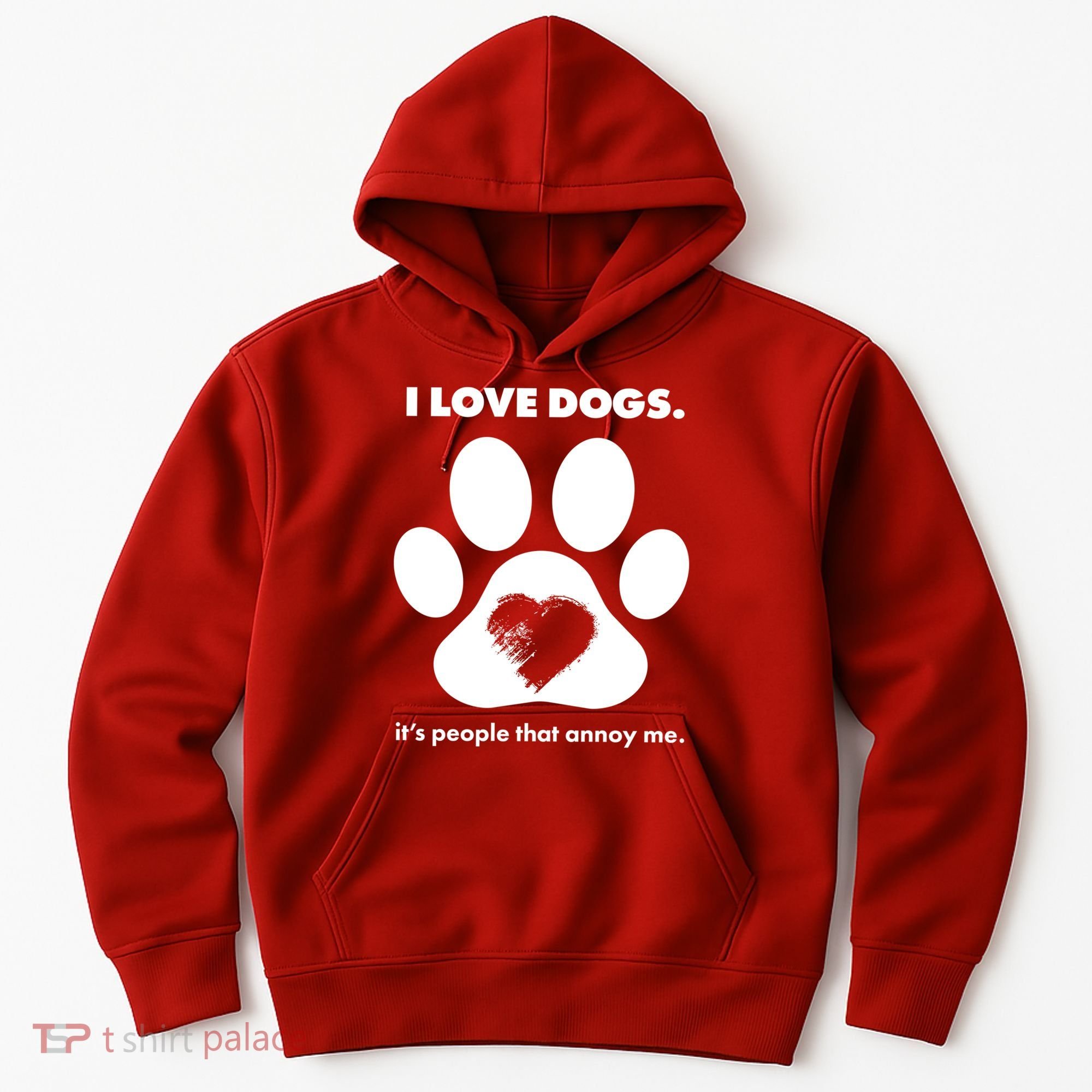 Love Dogs Hate People Hoodie