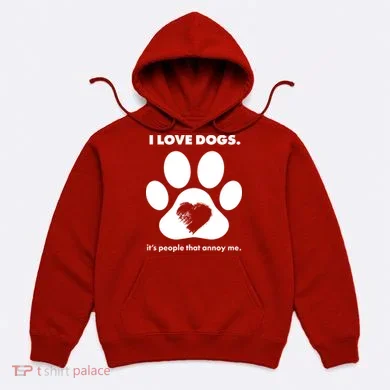 Love Dogs Hate People Hoodie