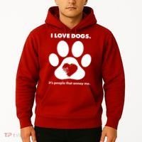 Love Dogs Hate People Hoodie thumb 2