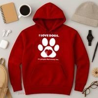 Love Dogs Hate People Hoodie thumb 3