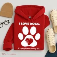 Love Dogs Hate People Hoodie thumb 4