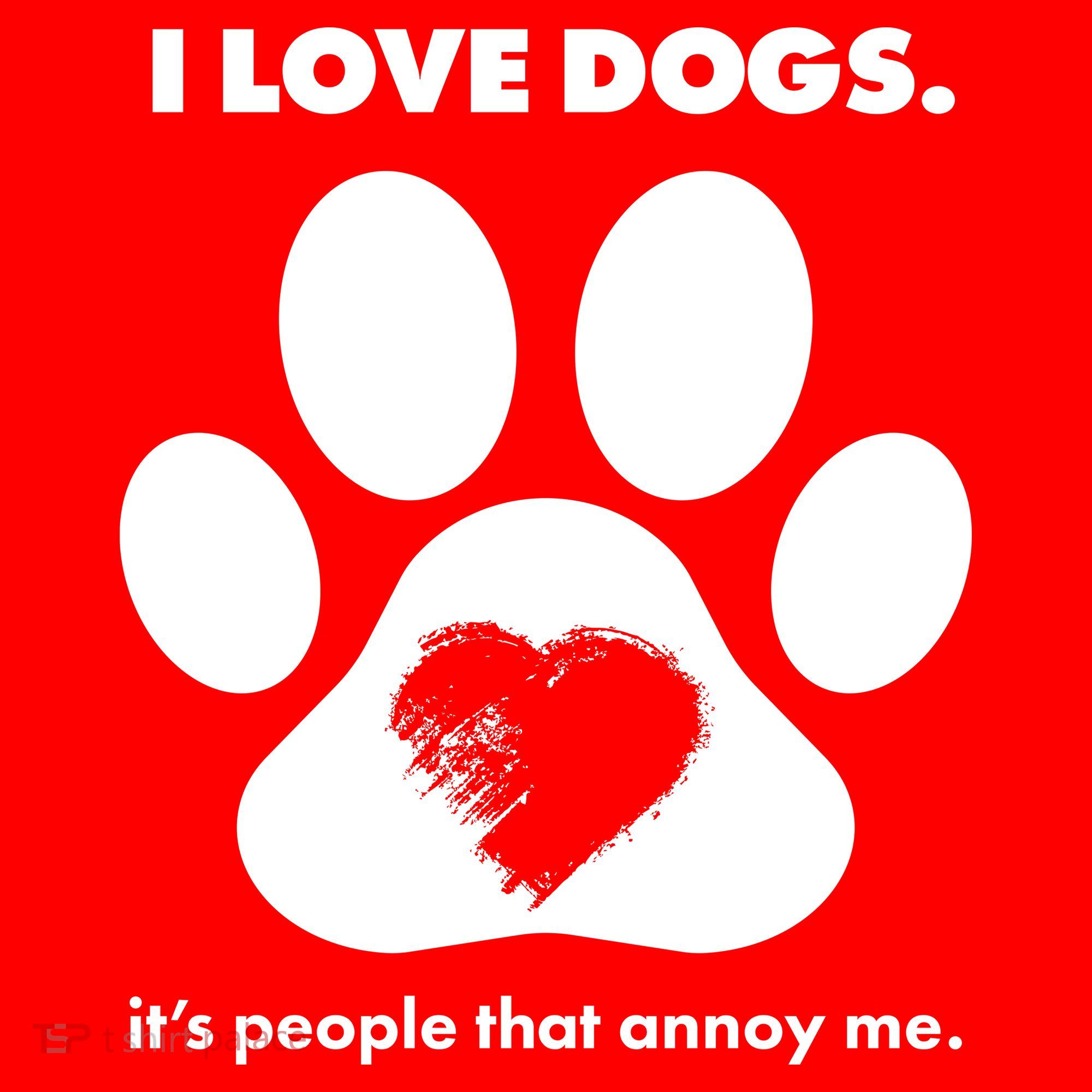 Love Dogs Hate People Hoodie