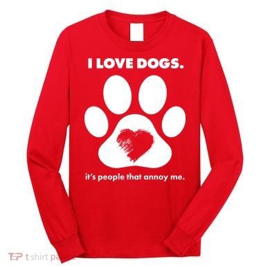 Love Dogs Hate People Long Sleeve Shirt
