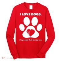 Love Dogs Hate People Long Sleeve Shirt thumb 0