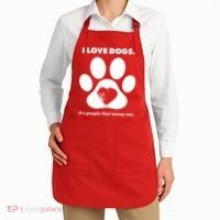 Love Dogs Hate People Apron thumb 2