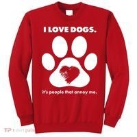 Love Dogs Hate People Sweatshirt thumb 0